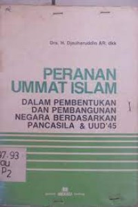 Peranan Ummat Islam : dalam Pembentukan dan Pembentukan Negara Berdasarkan Pancasila dan UUD'45