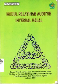 Modul Pelatihan Auditor Internal Halal