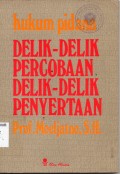 Hukum Pidana Delik-Delik Percobaan Delik-Delik Pernyataan