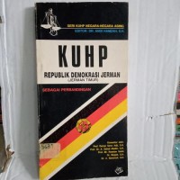 Image of KUHP REPUBLIK DEMOKRASI JERMAN [Jerman Timur]