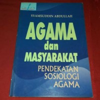 Image of Agama Dan Masyarakat : Pendekatan Sosiologi Agama