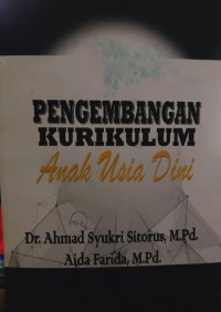 Image of Pengembangan Kurikulum Anak Usia Dini