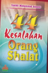 Image of 44 Kesalahan Orang Shalat