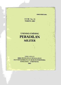 Image of Undang undang Peradilan Militer