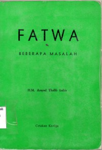Image of Fatwa Beberapa Masalah