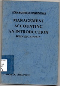 Image of MANAGEMENT ACCOUNTING AN INTRODUCTION