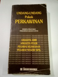 Image of Undang-Undang Pokok Perkawinan